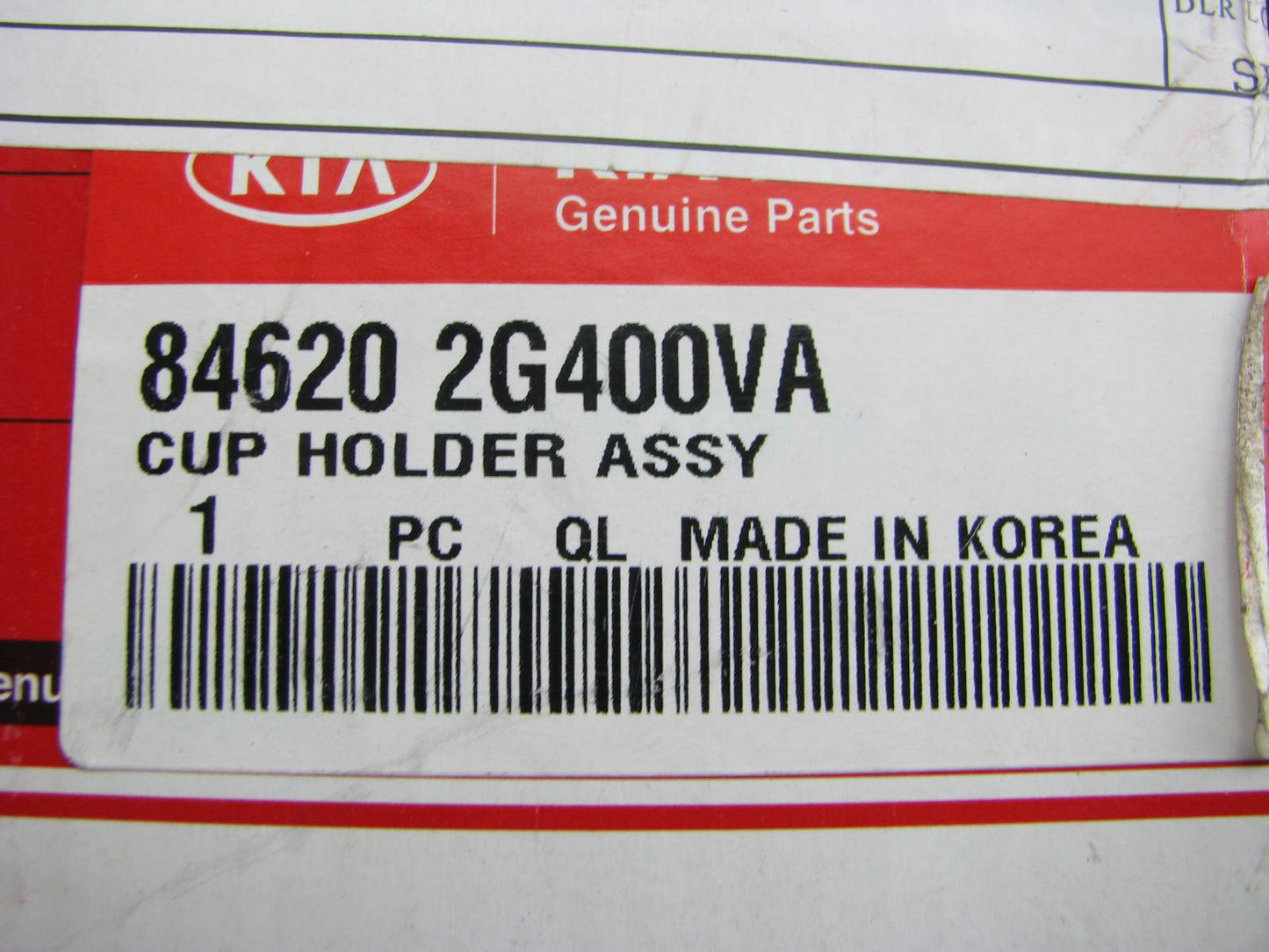 NEW - OEM 846202G400VA Center Console Cup Holder Black For 2006-2008 Kia Optima