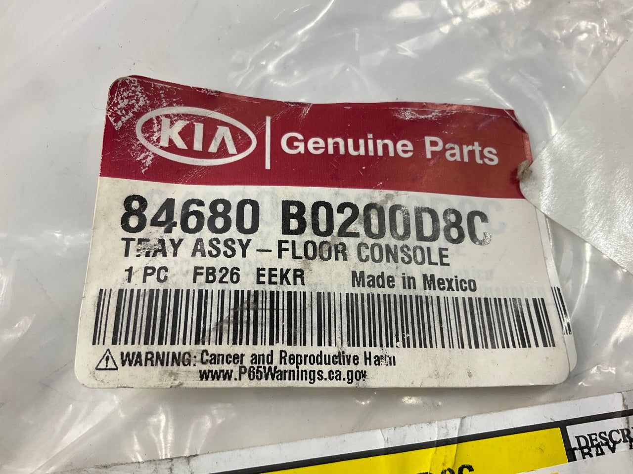 Center Console Tray W/ USB Outlets OEM For 2018 Kia Forte 84680B0200D8C