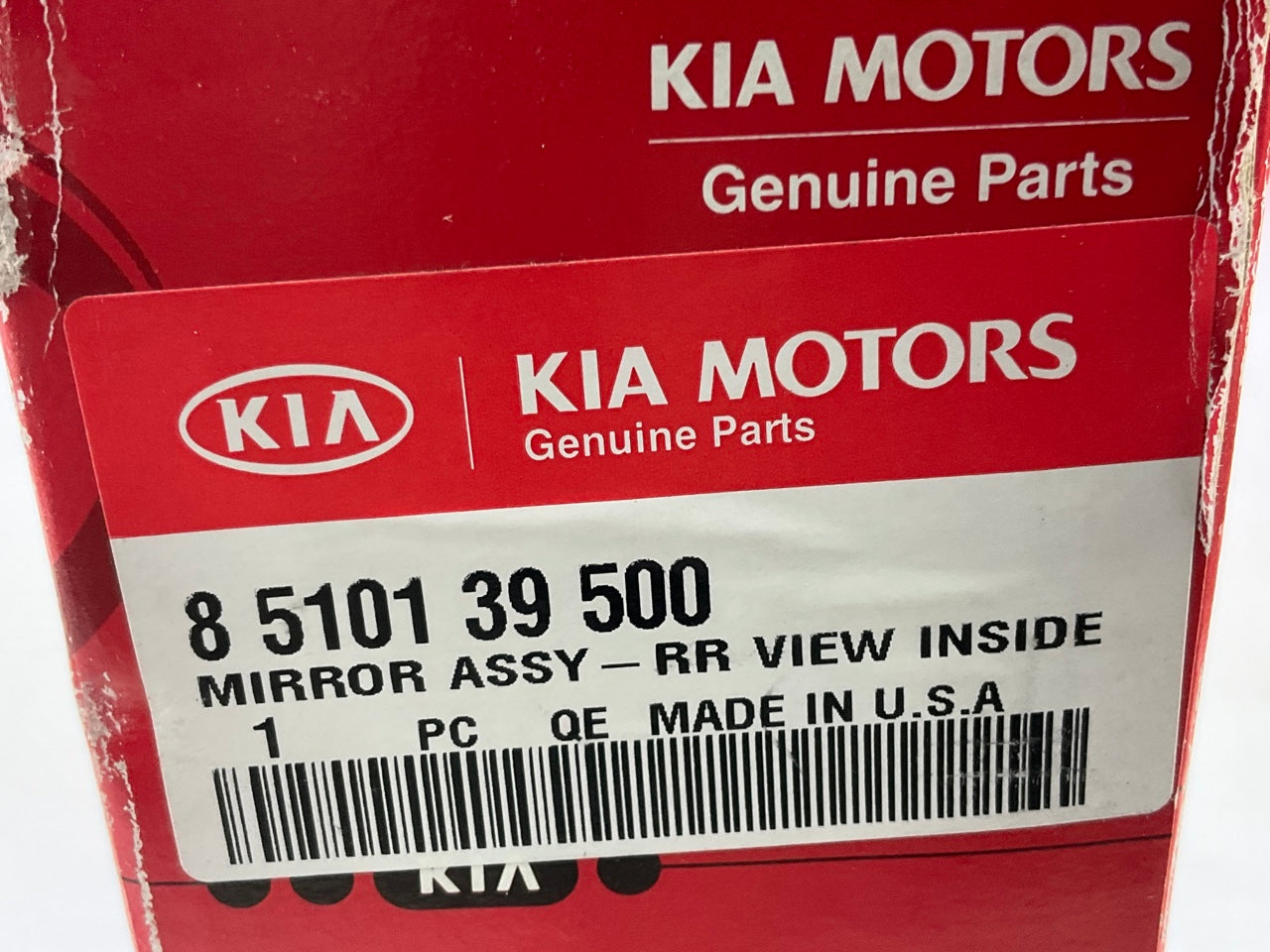 NEW - OEM 8510139500 Rear View Mirror For 2003-2007 Kia Optima, 2006-2010 Sedona