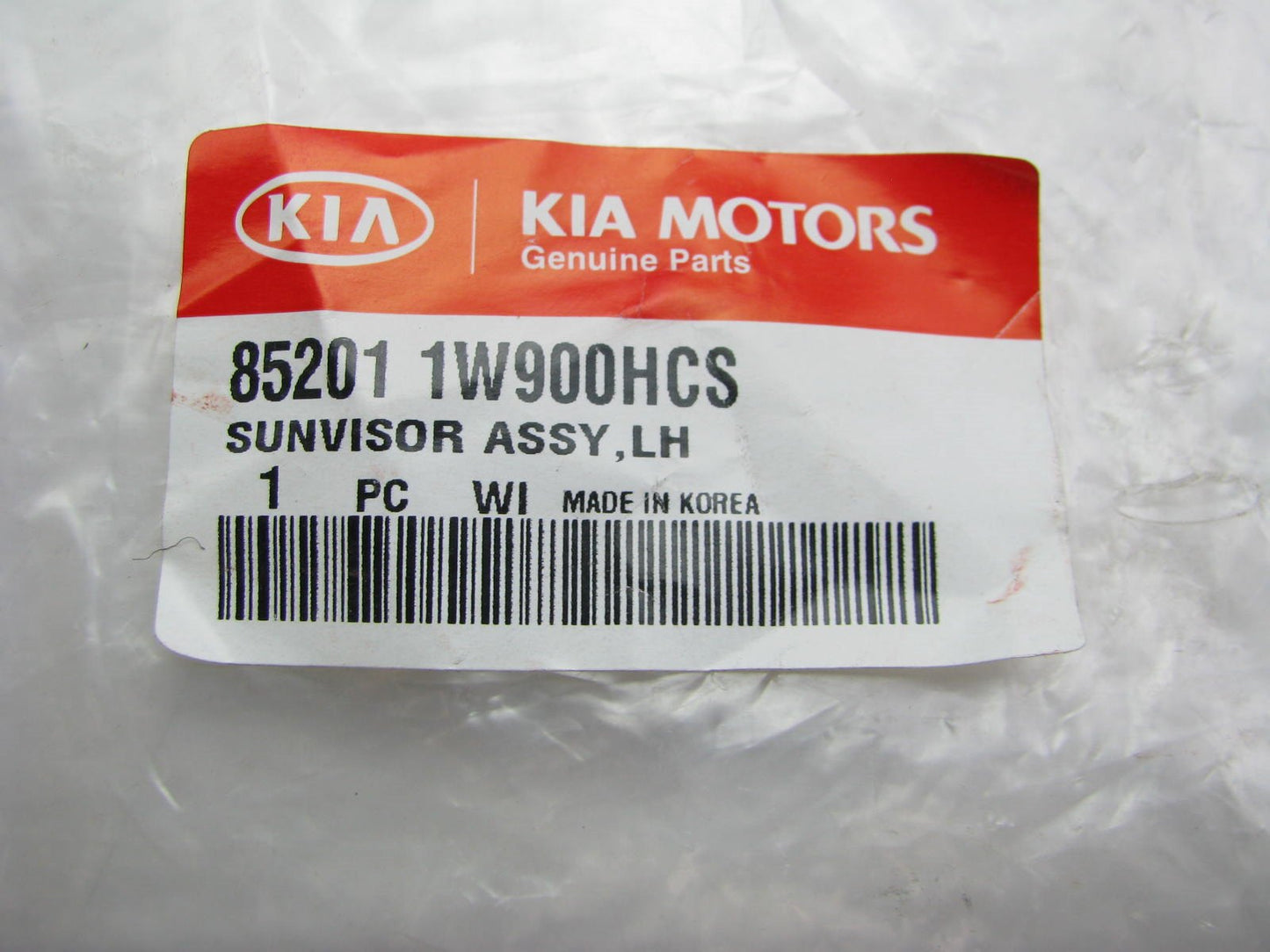 Left Drivers Side Sunvisor Sun Visor OEM For 2012-2014 Kia Rio 852011W900HCS