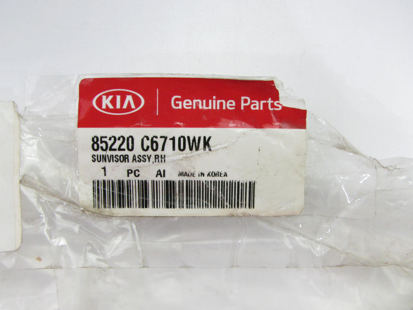 New Genuine Right Side Sunvisor OEM For 2015-2016 Kia Sorento 85220C6710WK
