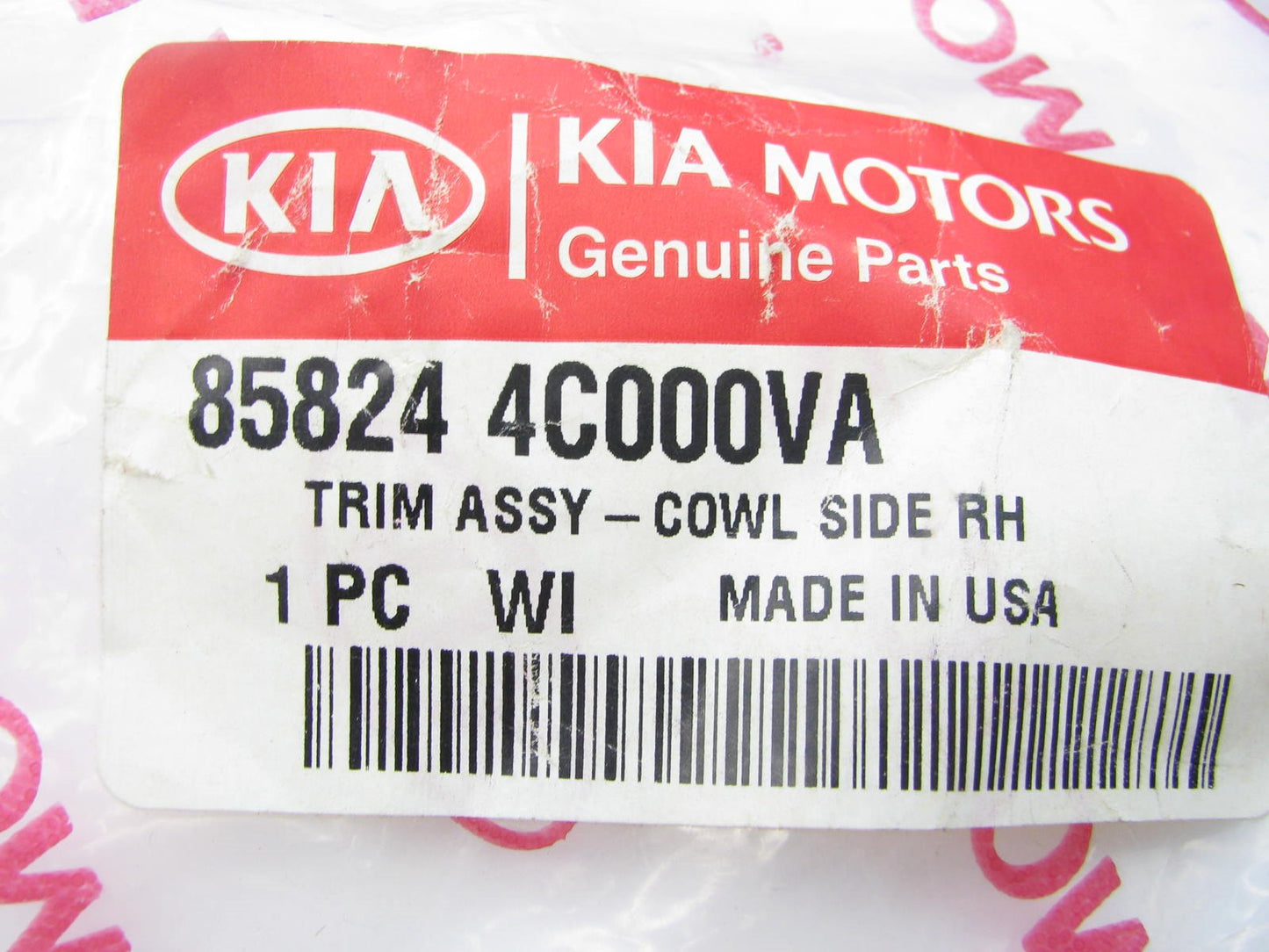 NEW GENUINE Interior Cowl Trim Panel Cover Right Side OEM For 2012-2015 Optima