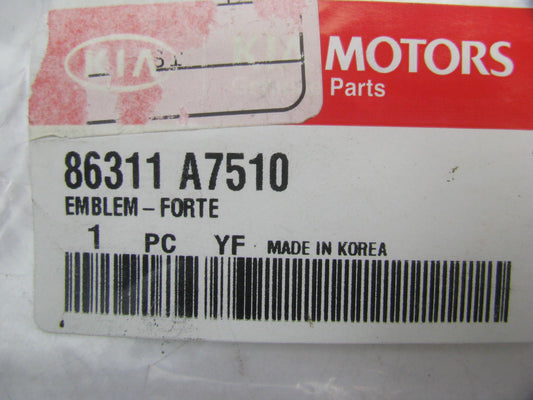 NEW GENUINE Rear Emblem Badge Nameplate FORTE OEM For 14-18 Kia Forte 86311A7510
