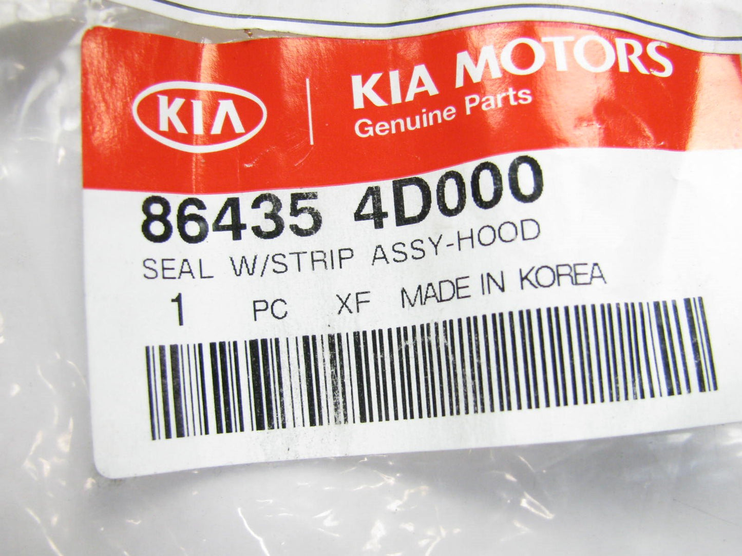 NEW GENUINE Front Hood Weatherstrip Seal OEM For 2006-2010 Kia Sedona 864354D000