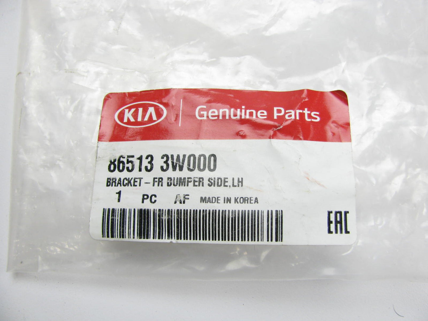 New OEM Front Bumper Left Drivers Side Bracket For 11-15 KIA Sportage 865133W000