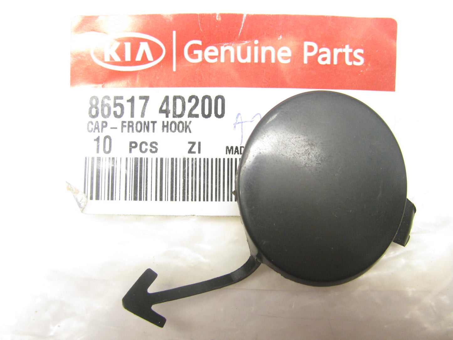 NEW - OEM 865174D200 Front Tow Hook Cover For 2006-2012 Kia Sedona