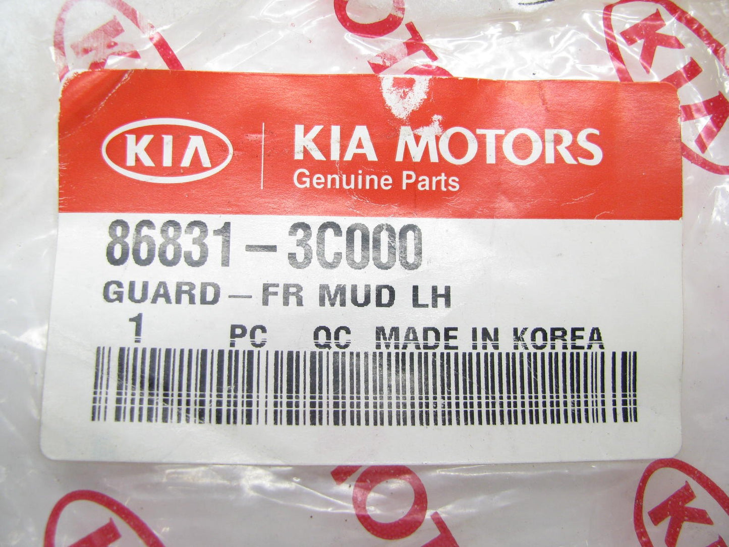 NEW - OEM 868313C000 Front Left Mud Flap Splash Guard For 2001-2006 Kia Optima