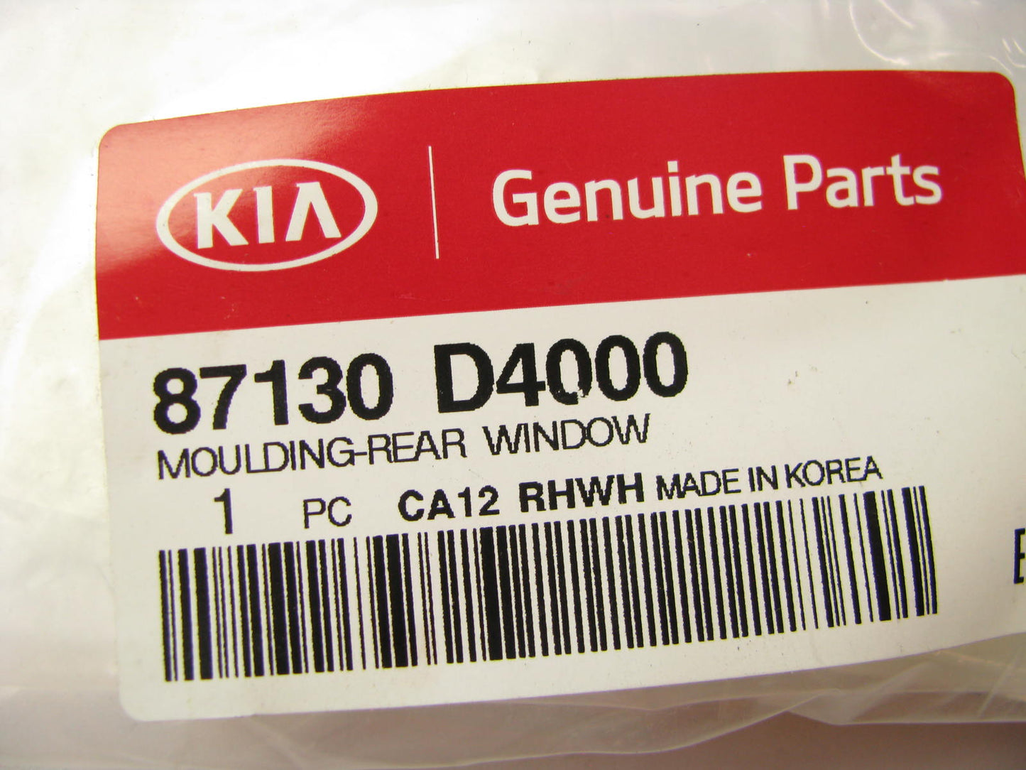 NEW - OEM 87130D4000 Rear Window Glass Lower Molding For 2016-2018 Kia Optima
