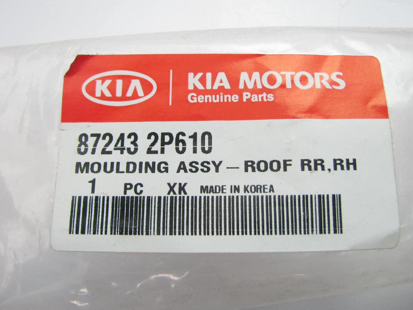New OEM Rear Right Side Roof Rack Moulding Trim For 13-14 Sorento 872432P610