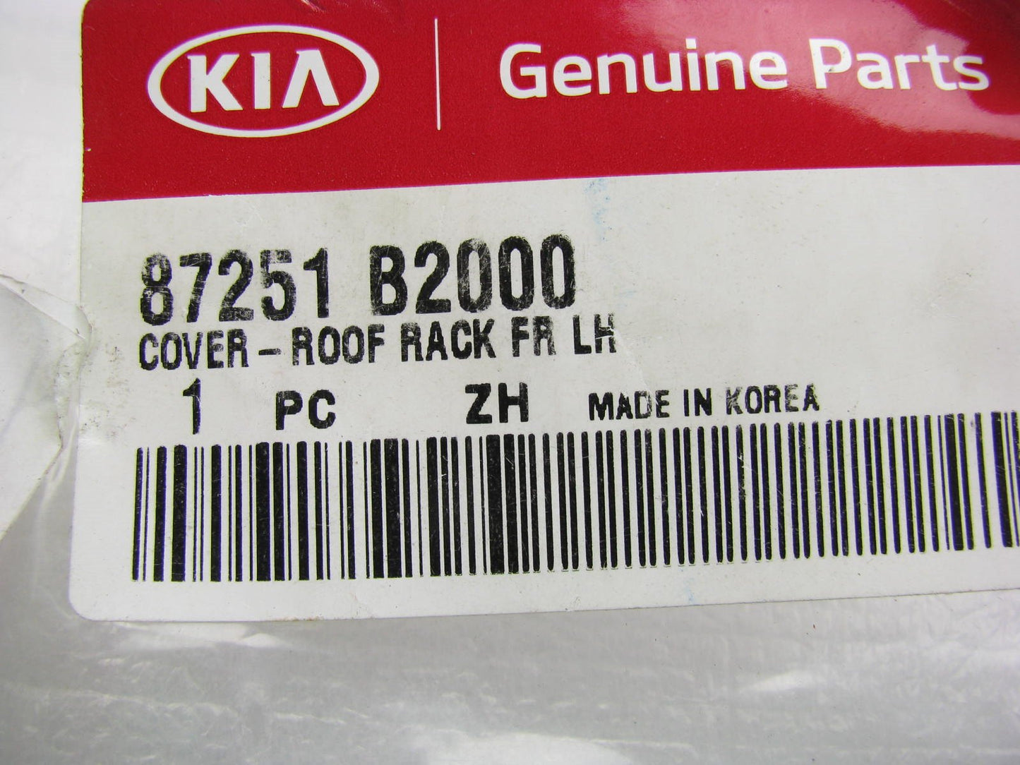 NEW - OEM 87251B2000 Front Left Side Roof Rack Cover Cap For 2014-2017 Kia Soul