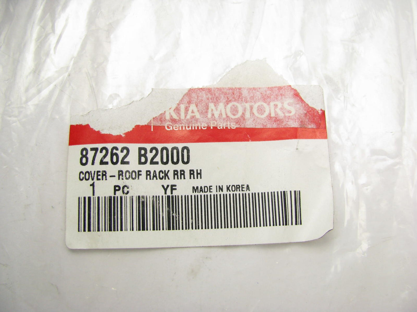 NEW GENUINE OEM REAR RIGHT Roof Rack Cover For 2014-17 Kia Soul 87262B2000
