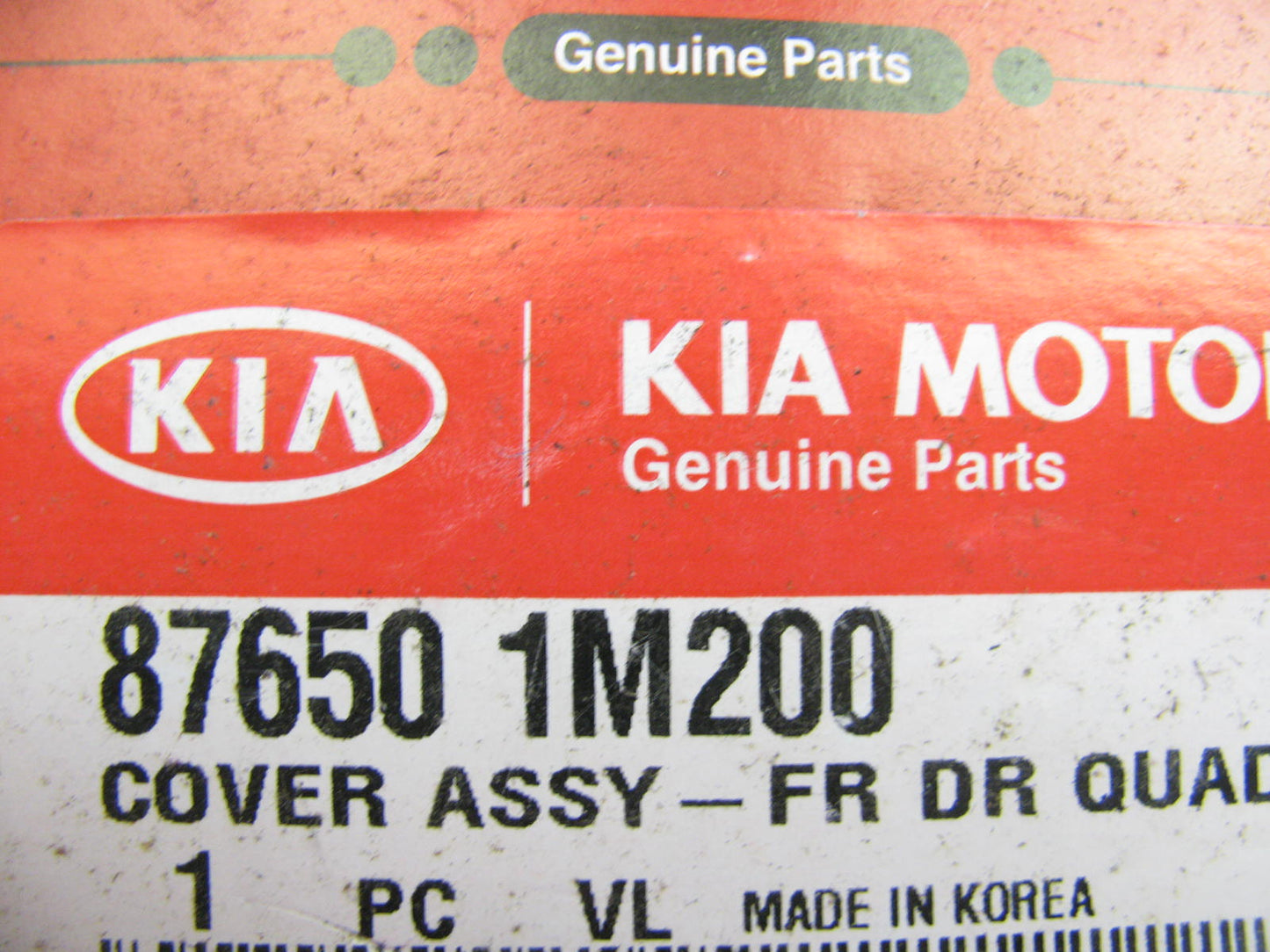 NEW - OEM 876501M200 Front Left Door Corner Trim For 2010-2013 Kia Forte