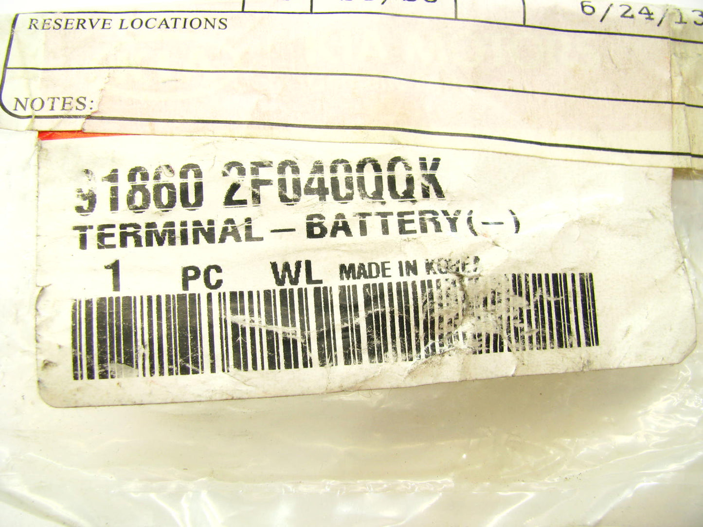 New Negative Battery Terminal OEM For KIA 918602F040QQK