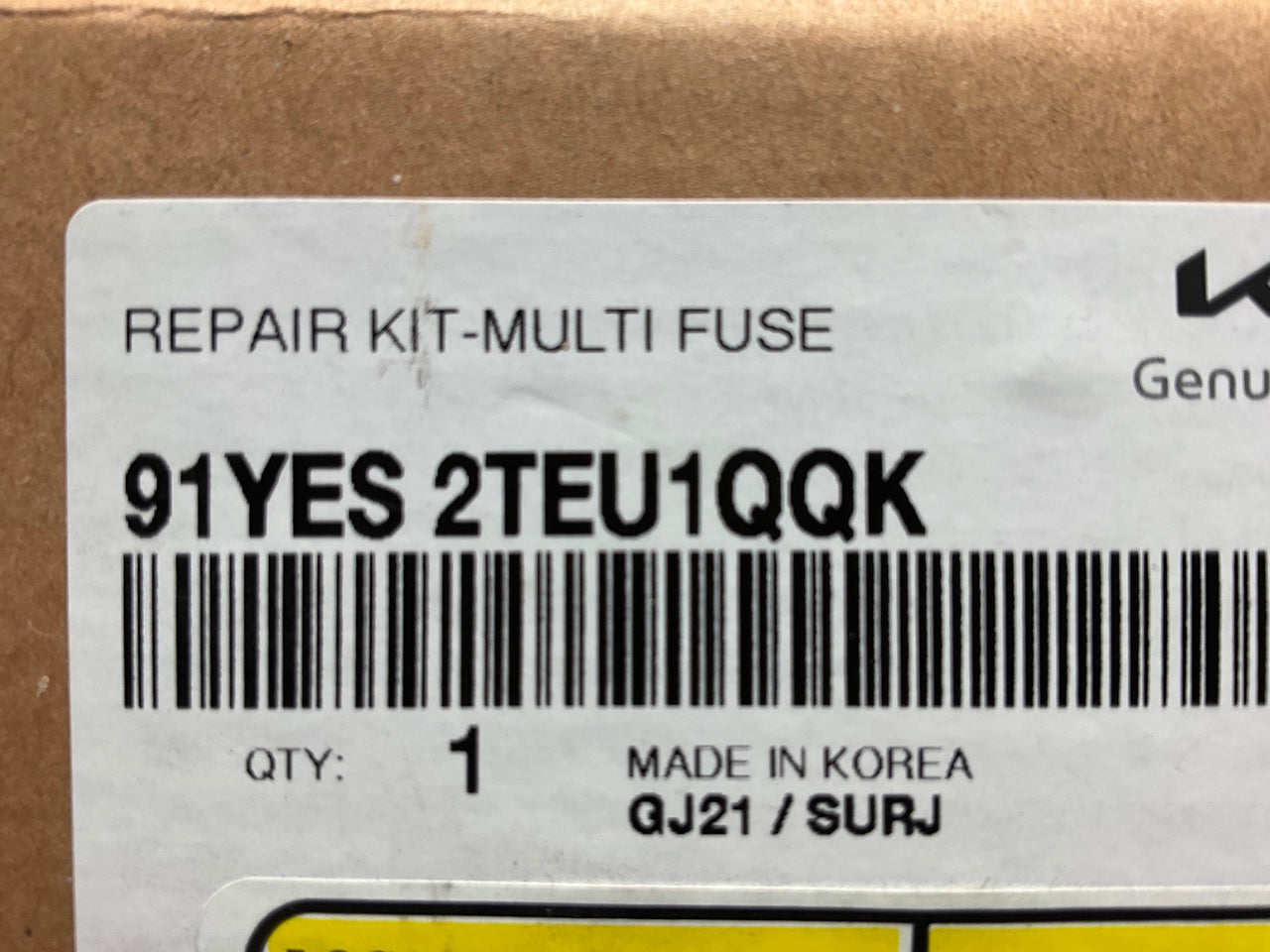 NEW GENUINE Fusebox Fuse Box Lid Cover + Multi Fuse For 2014-2015 Kia Optima