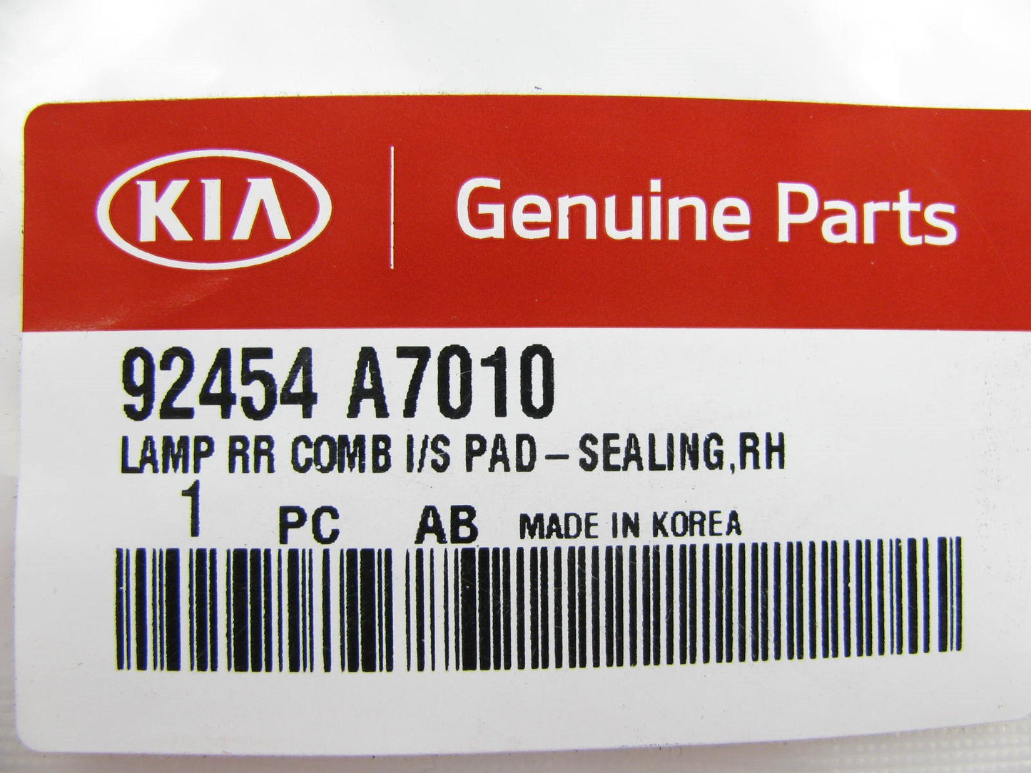 OEM REAR RIGHT Back Up Light Assembly Gasket Seal For 14-16 Kia Forte 92454A7010