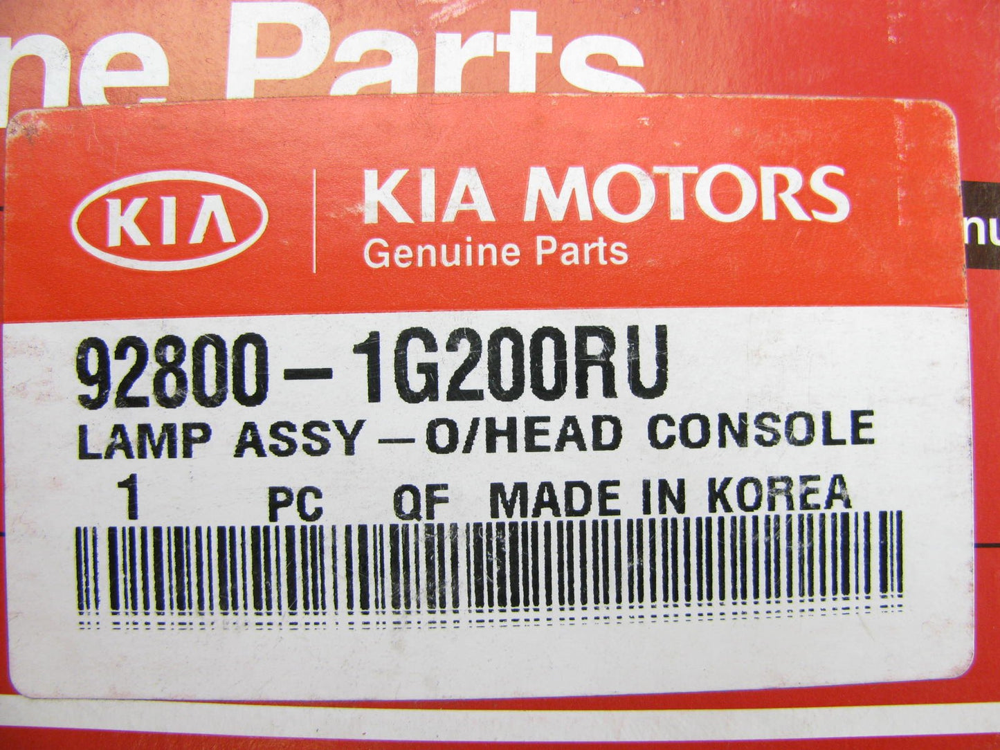 New Beige Overhead Console Reading Light Lamp OEM For 06-08 Kia Rio 928001G200RU
