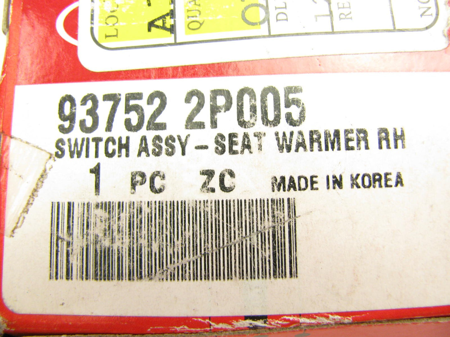NEW GENUINE Right Passengers Side Seat Warmer Switch OEM For 2013-14 Kia Sorento