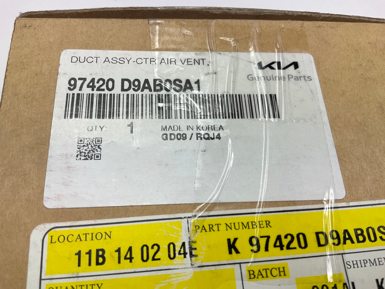 Center Right Passengers A/C Air Vent OEM For 2020-22 Kia Sportage 97420D9AB0SA1