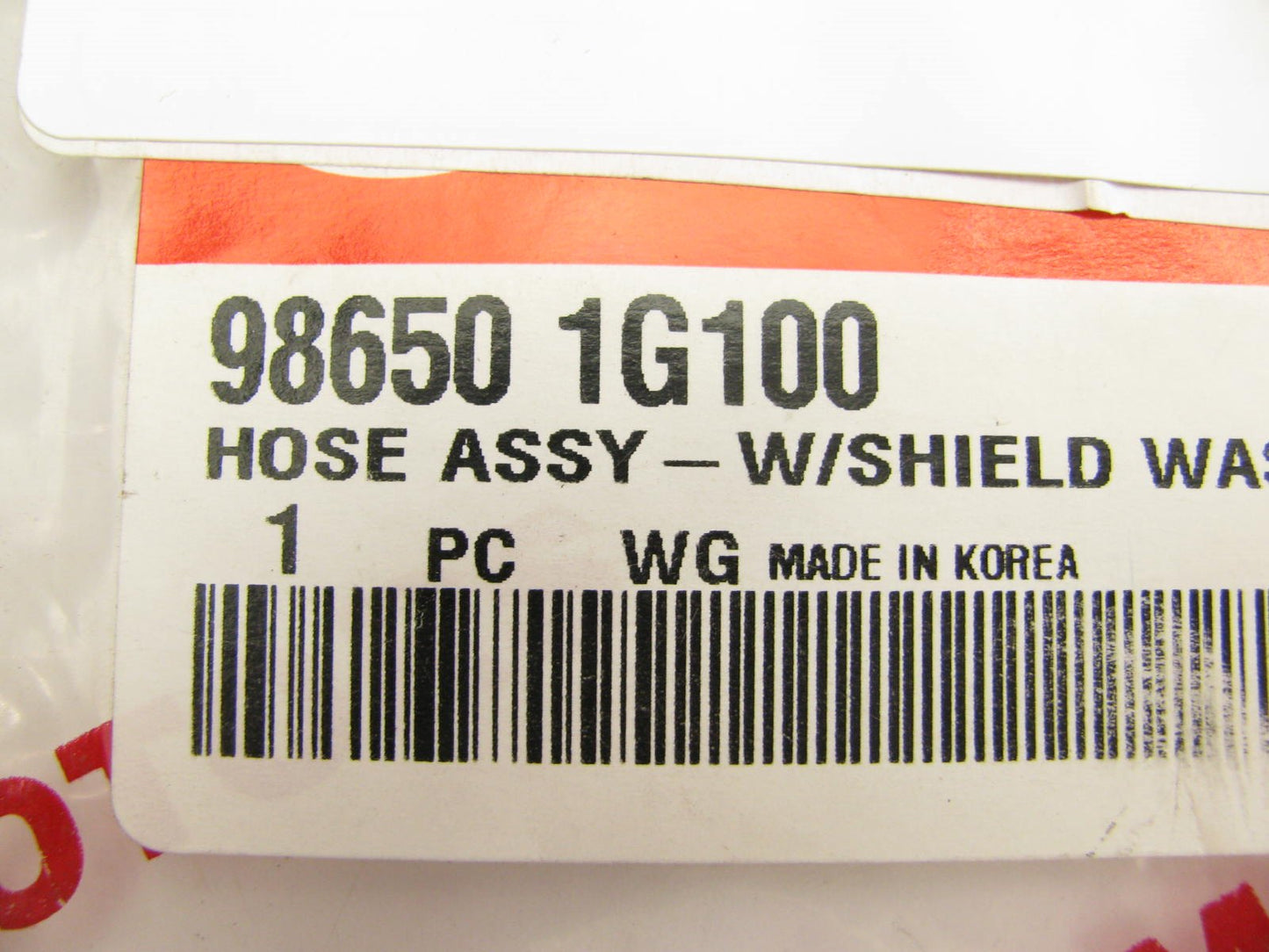 NEW - OEM 986501G100 Upper Windshield Washer Hose For 2005-2011 Kia Rio