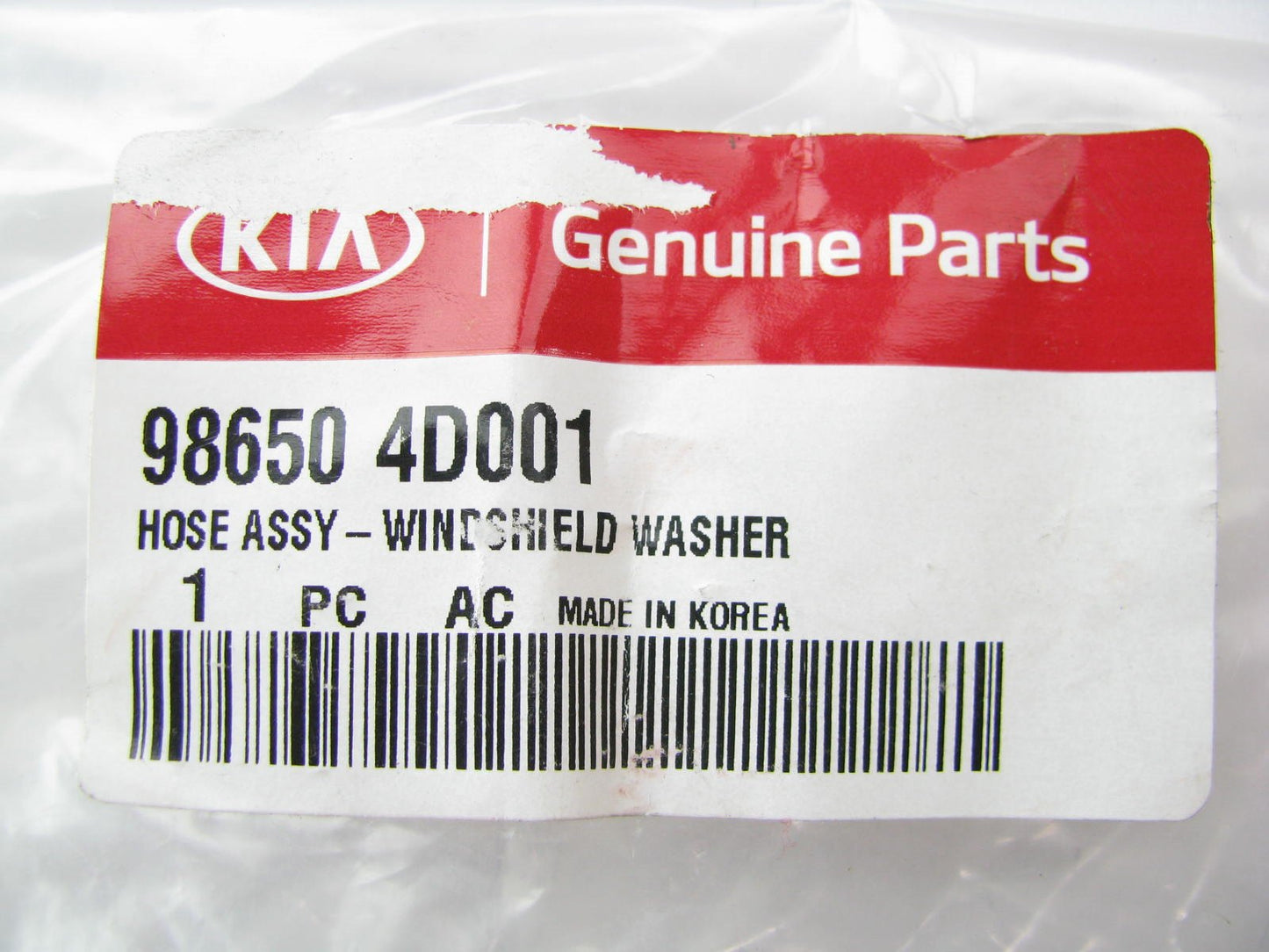 New Genuine Windshield Washer Hose Tube For 2006-2014 Kia Sedona 986504D001