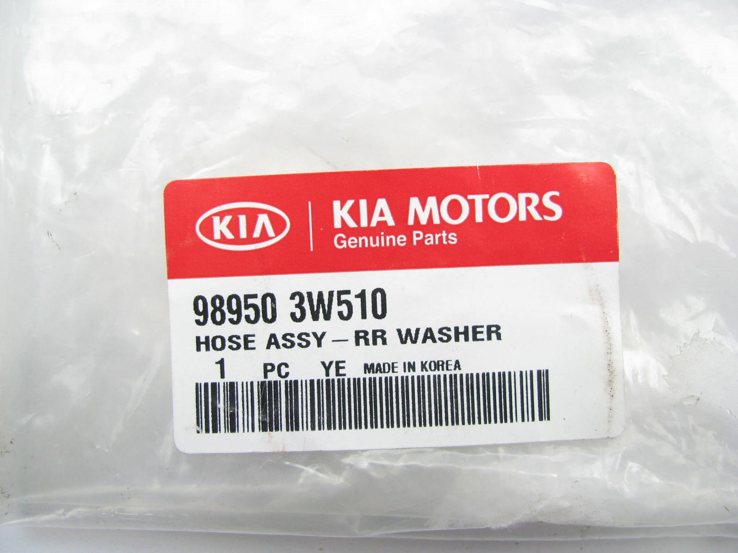 New Rear Back Glass Washer Hose Tube OEM For 13-15 Kia Sportage 989503W510