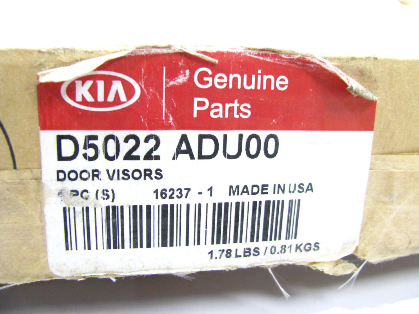 NEW - OEM D5022ADU00 Sport Vent Window Visors For 2016-2020 Kia Optima