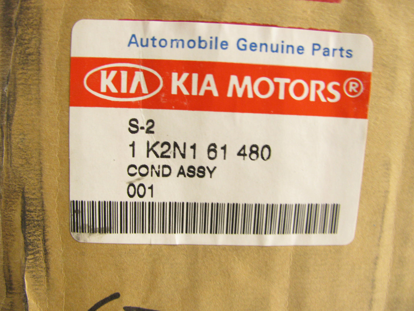 NEW - OEM K2N161480 A/C Condenser For 2002-2004 Kia Spectra