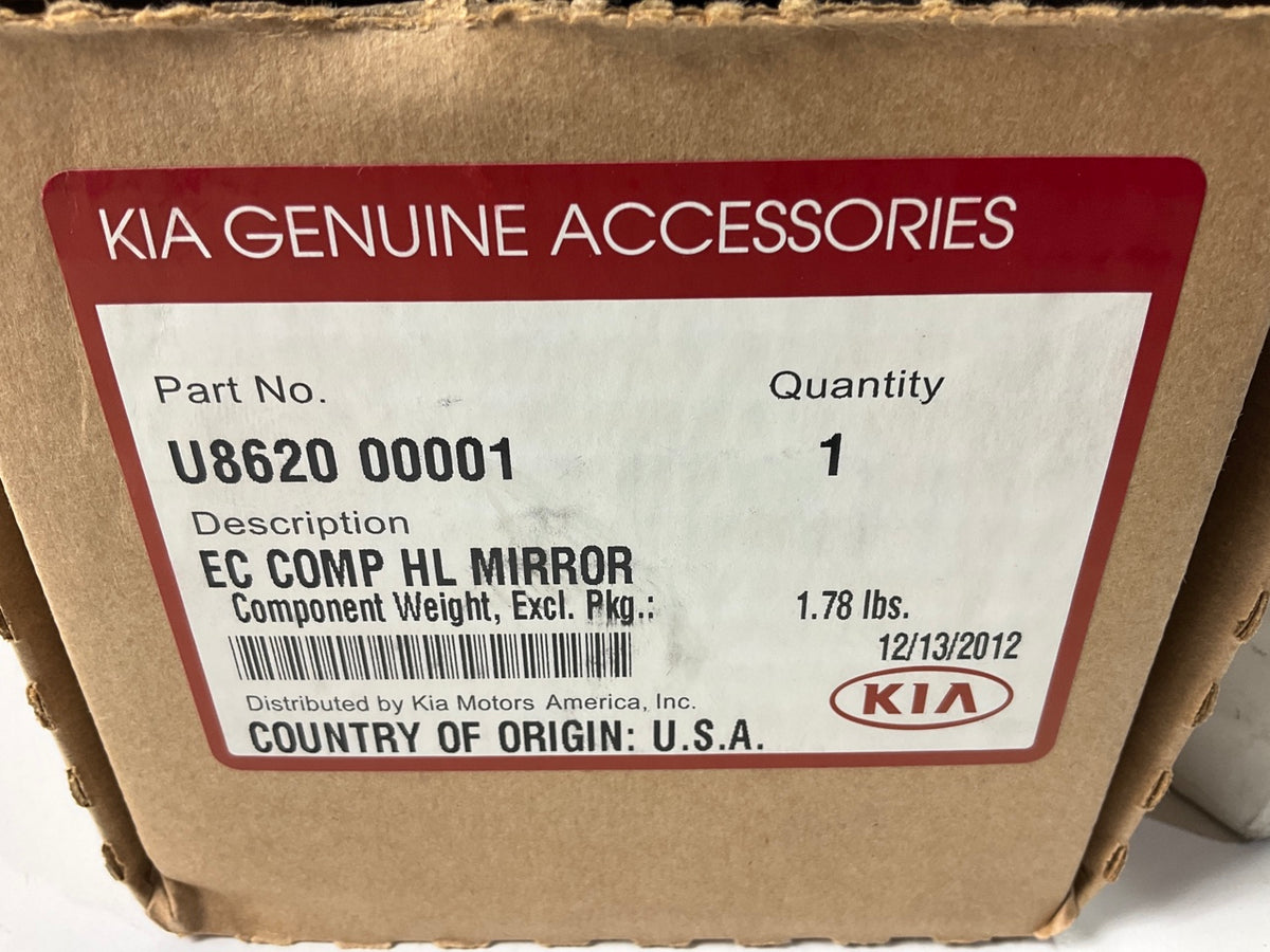 NEW Auto Dimming Mirror W/ Homelink & Compass OEM For 11-13 Kia Soul U862000001
