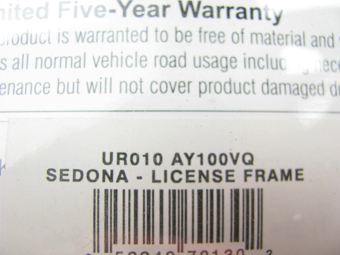 NEW - OEM UR010AY100VQ Chrome License Plate Frame For 2002-2023 Kia Sedona