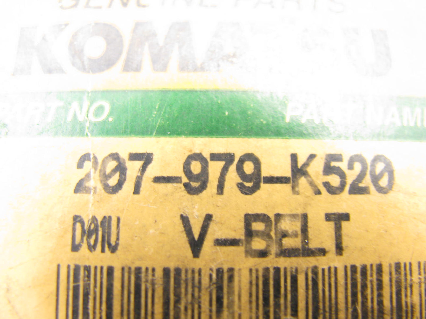 Komatsu 207-979-K520 V-Belt - KOMATSU PC340NLC-6K Excavator PC300 PC340