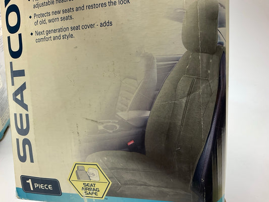 Kraco 804218 Gray Suede Fabric Sideless Seat Cover - Does Two Seats