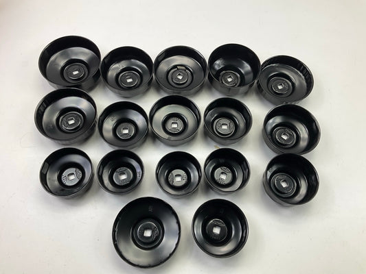 K-Tool KTI73635 17 Piece Master Oil Filter Cap Wrench Set, 3/8'' Drive