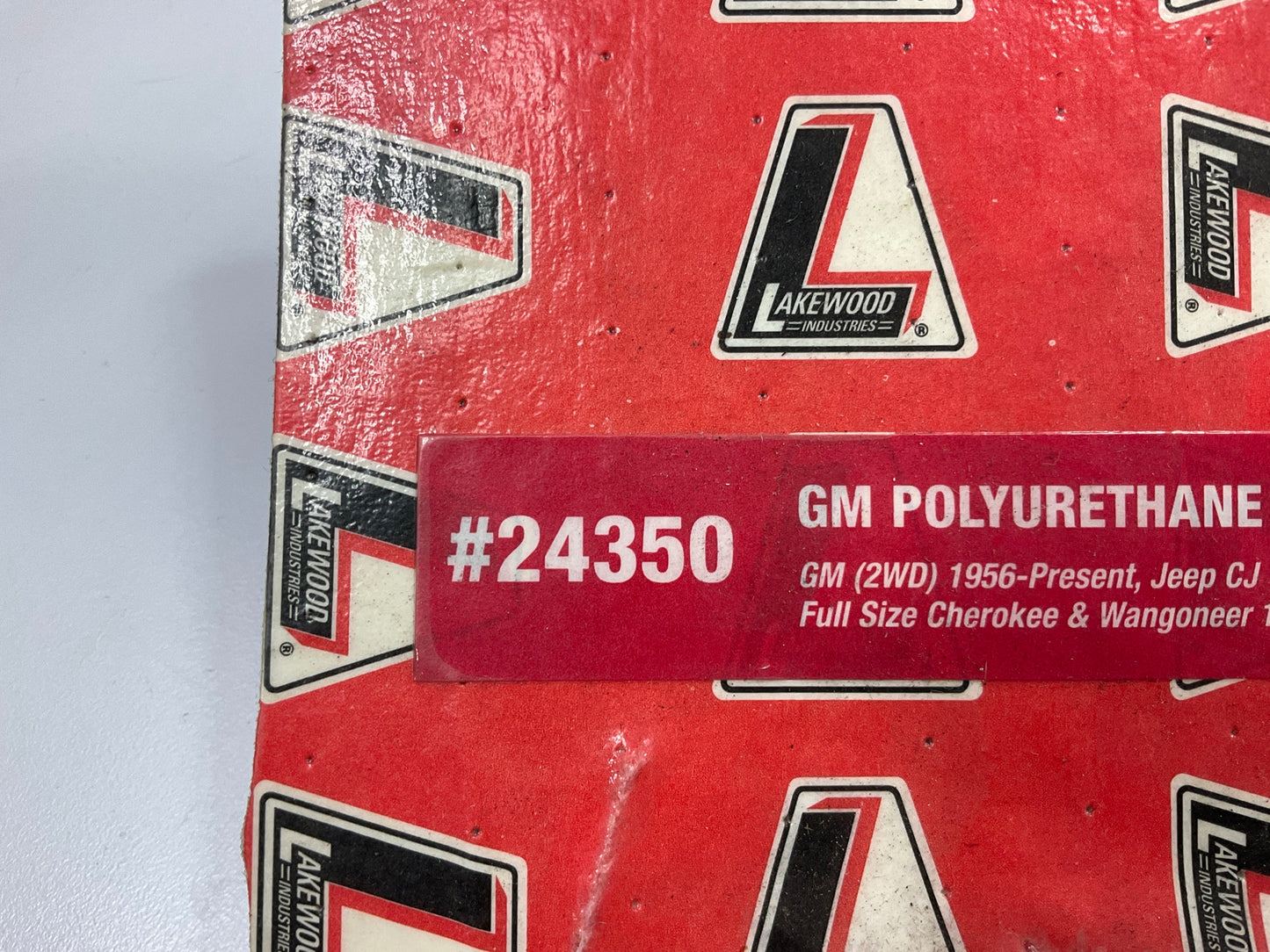 MISSING ALL HARDWARE, As Shown - Lakewood 24350 Polyurethane Transmission Mount