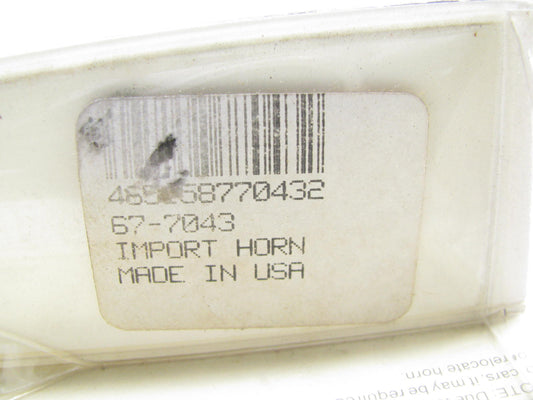 UNIVERSAL Lifeline 67-7043 High Pitch Horn Made In USA, By KLAXON