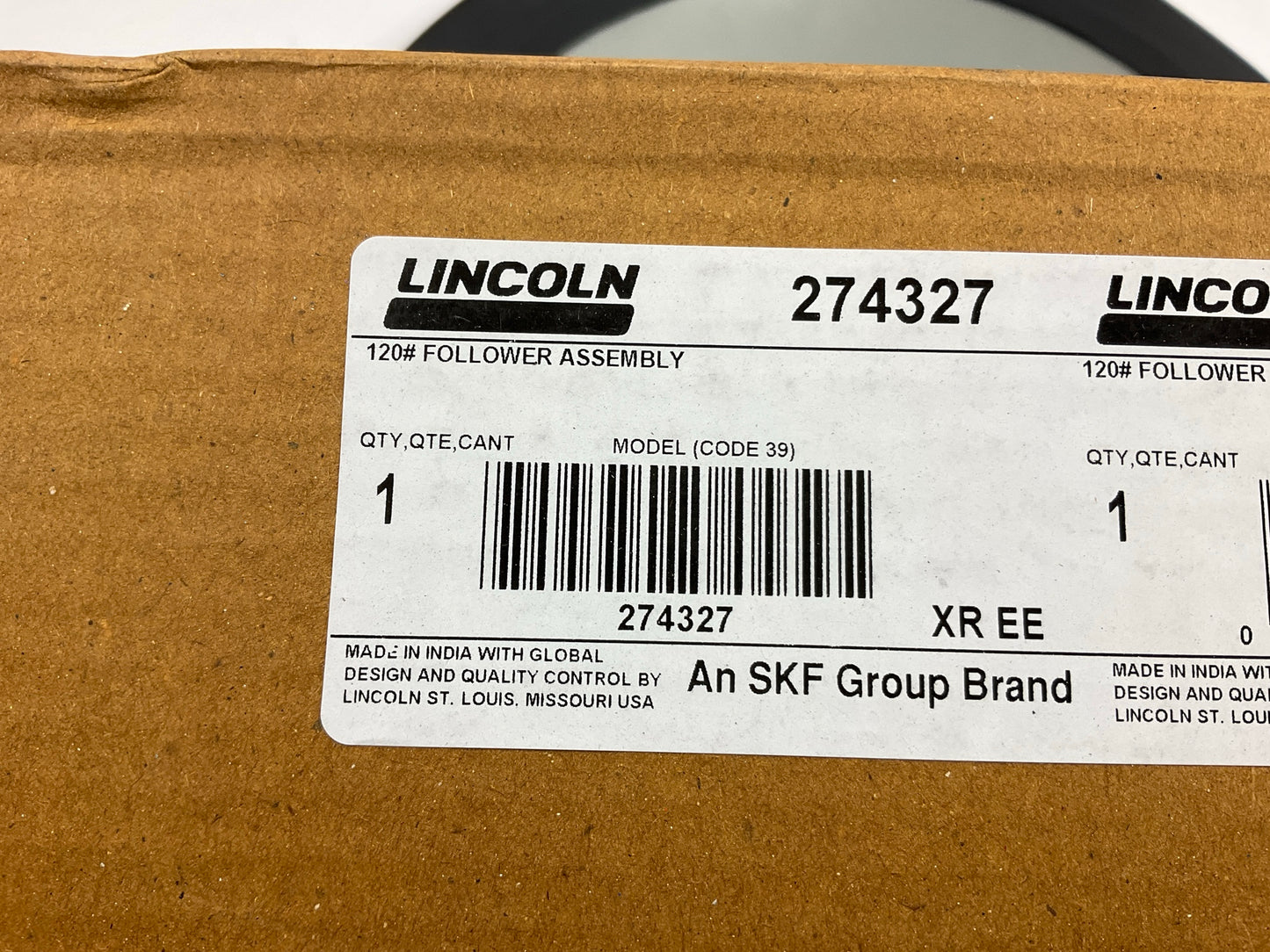 Lincoln 274327 120 Lb Drum Follower Plate For 6917 / 9917
