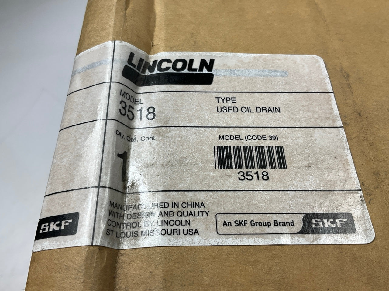 Lincoln Industrial 3518 Portable Waste Oil Catch Drain Tank, Plastic, 18 Galons