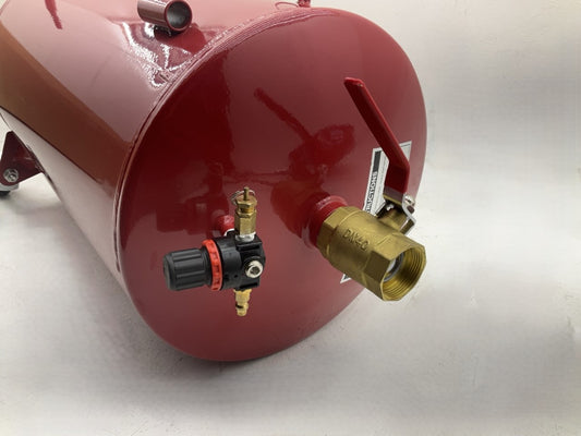 INCOMPLETE - Lincoln 3601 18 Gallon Pressurized Fluid Drain Evacuation Tank
