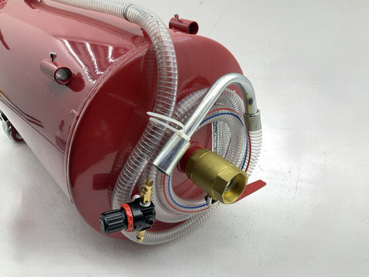 Lincoln 3601 Pneumatic 18 Gallon Pressurized Fluid Drain And Evacuation Tank