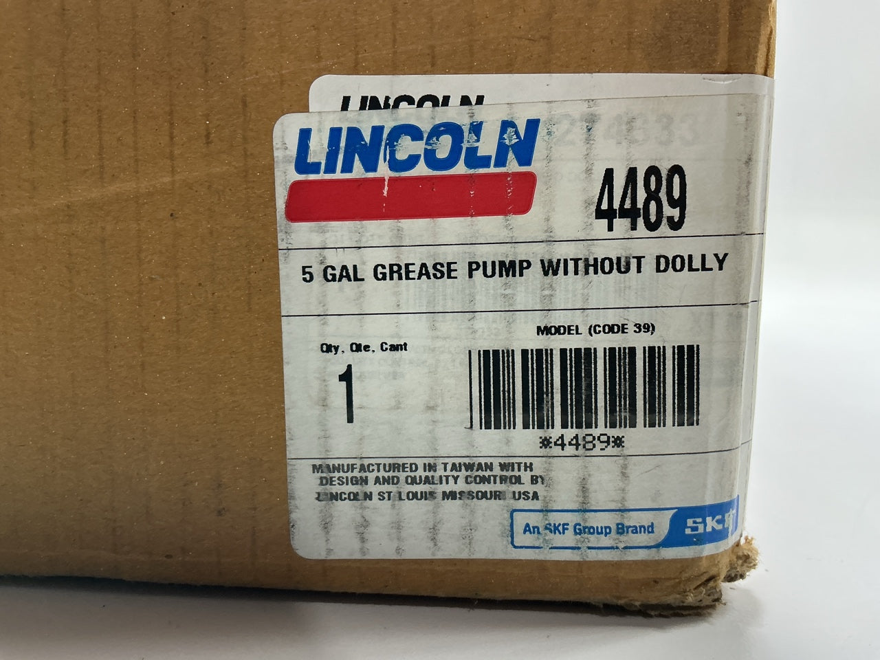 Lincoln 4489 Value Series 40:1 Single-Acting Grease Pump For 25 To 50 Lb. Bucket
