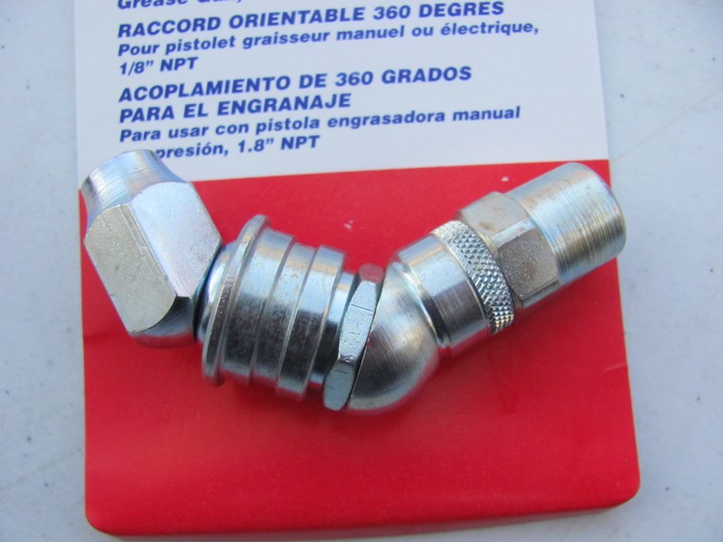 Lincoln 5848 Grease Gub Hydraulic Coupler Adapter 360 Swivel, 1/8'' NPT