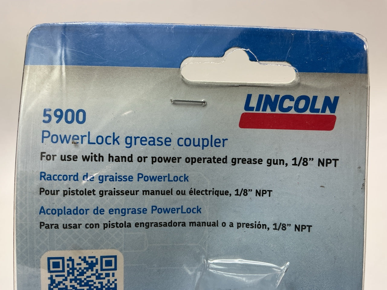 Lincoln 5900 PowerLock Lever Action Grease Coupler With Quick Connect Fitting