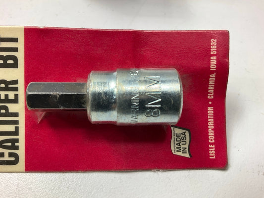 Lisle 12560 Brake Caliper Hex Bit Socket, 3/8'' Drive, 8mm - Made In USA