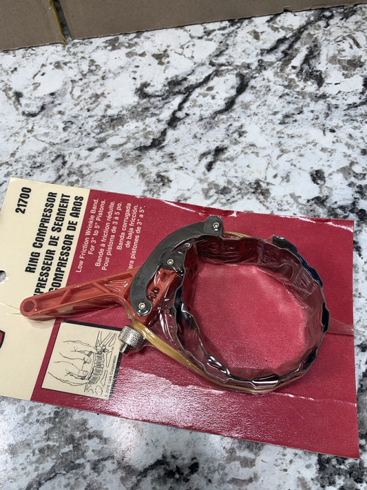 Lisle 21700 Wrinkle Band Engine Piston Ring Compressor Tool
