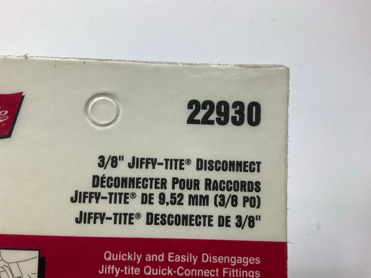 Lisle 22930 Jiffy-Tite Disconnect Tool 3/8'' Low Profile