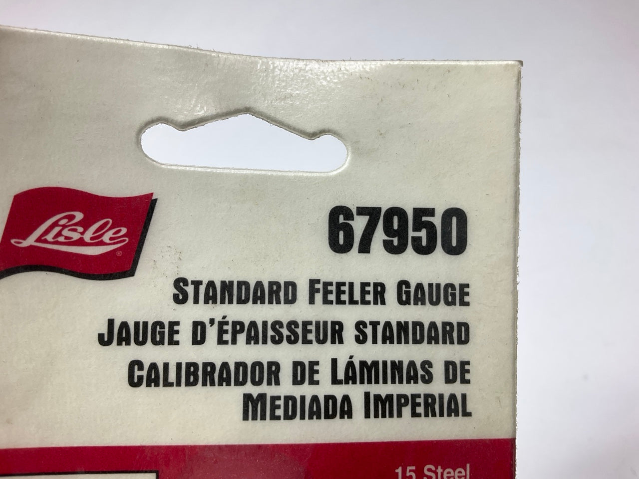 Lisle 67950 Standard Feeler Gauge Set .002 To .025 Inch, 15 Blade