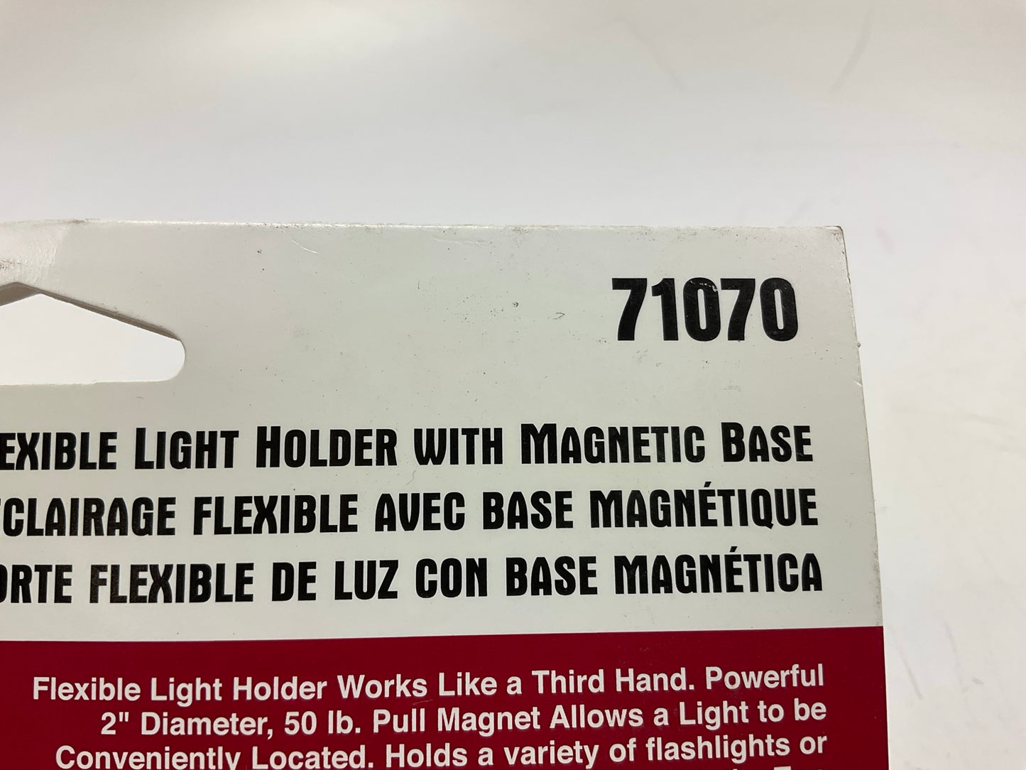 Lisle 71070 Flexible Flashlight Light Holder With Magnetic Base