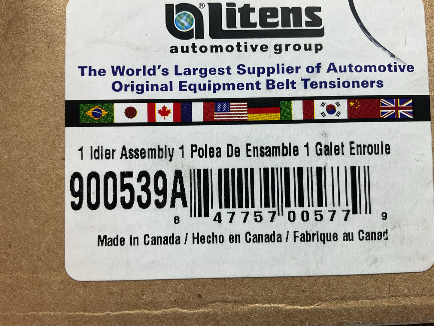 Litens 900539A Accessory Drive Belt Idler Pulley
