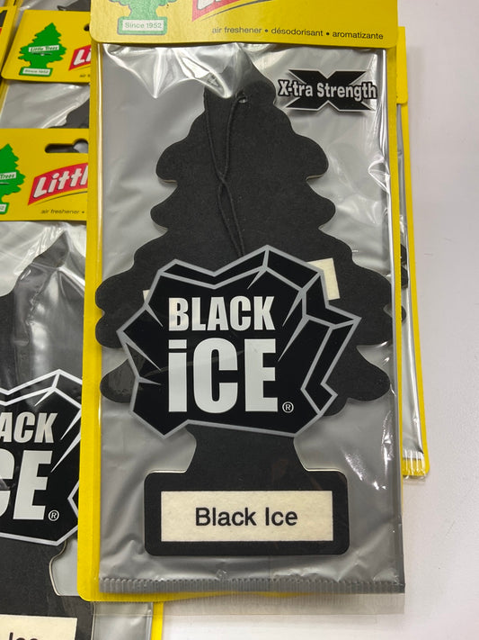 (25) Little Trees Air Fresheners - BLACK ICE SCENT