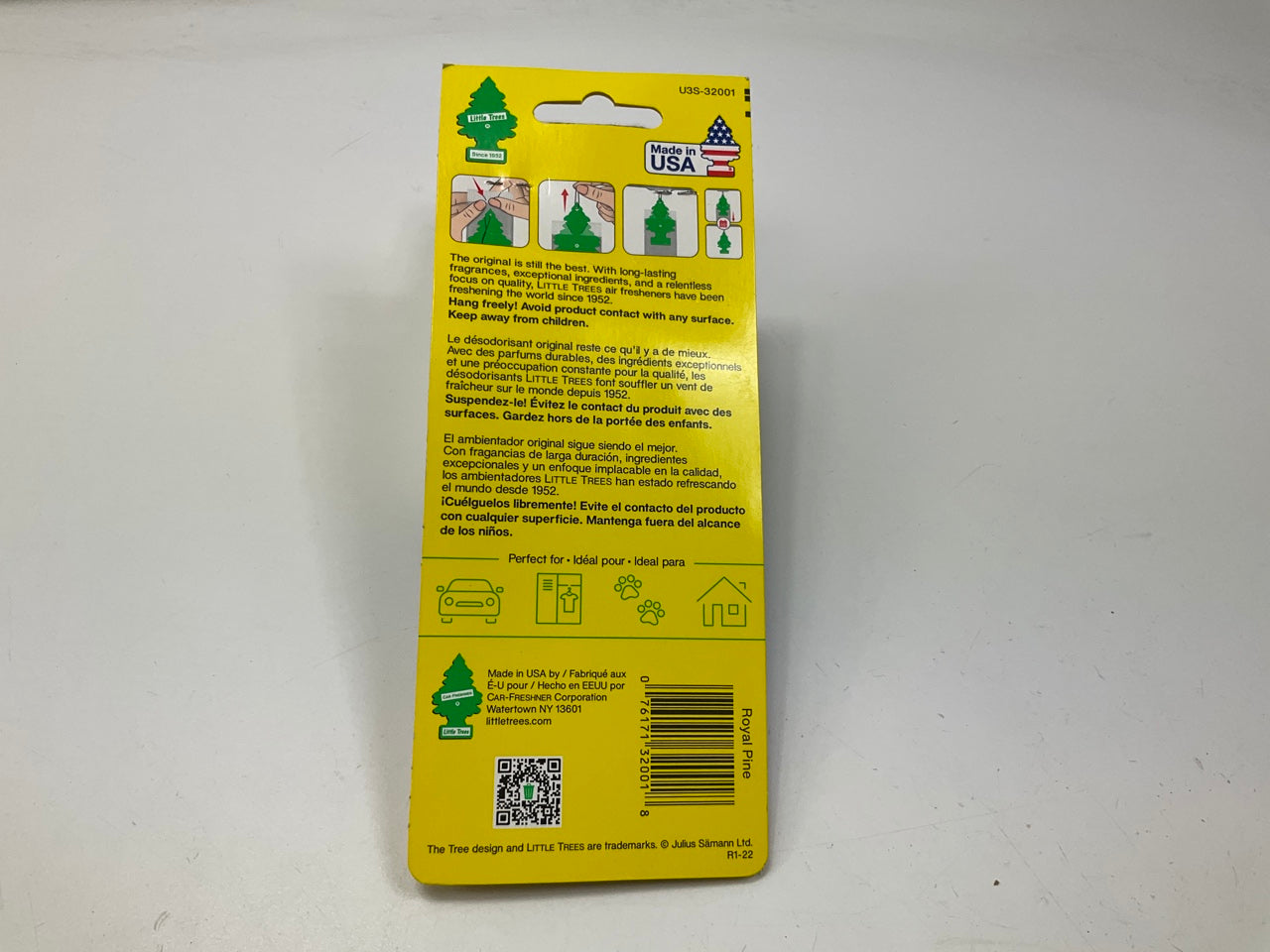 (20) Packs Of 2 Each Little Trees Air Fresheners - 10 Royal Pine & 10 Strawberry