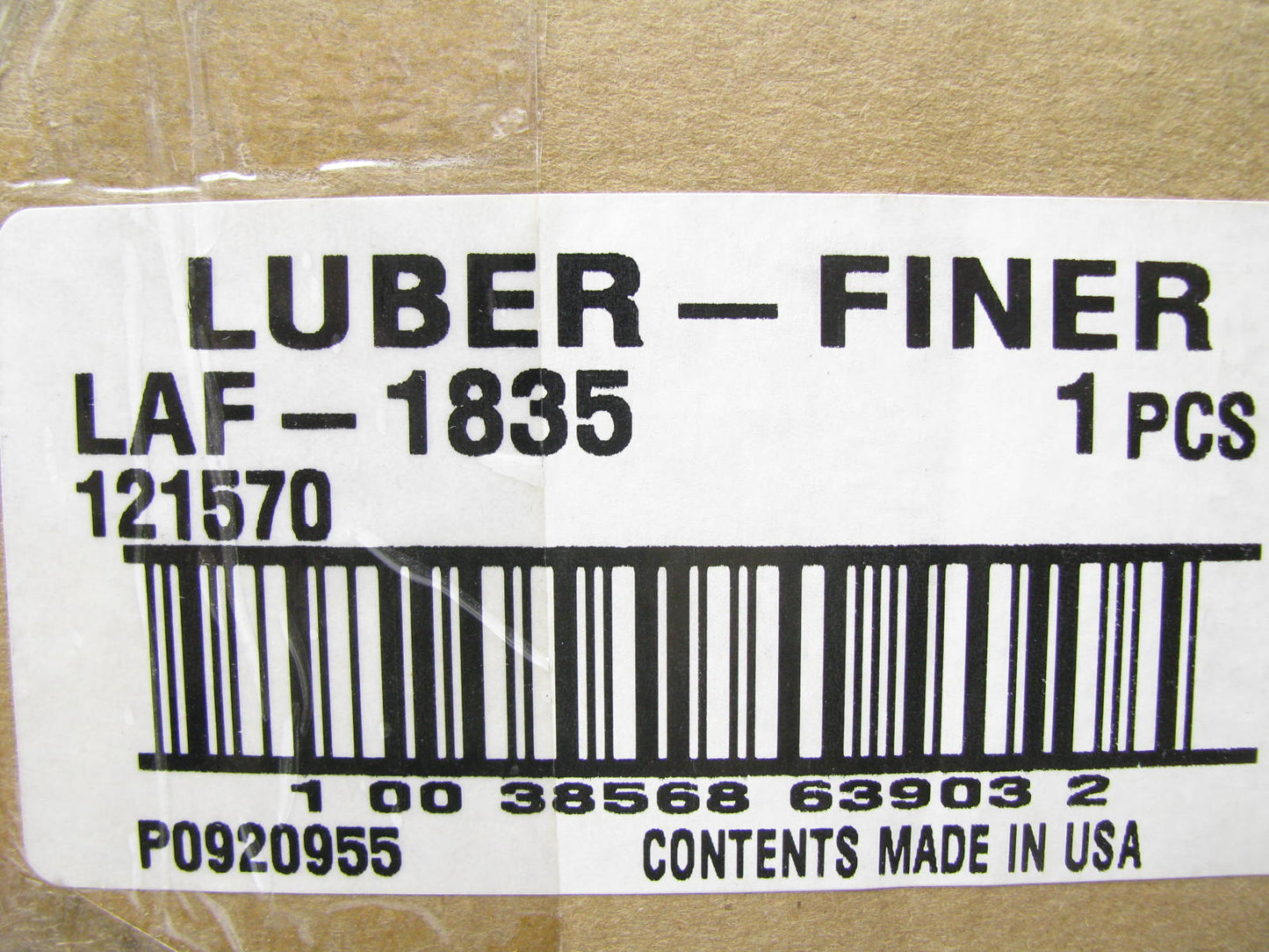 Luberfiner LAF-1835 Engine Air Filter